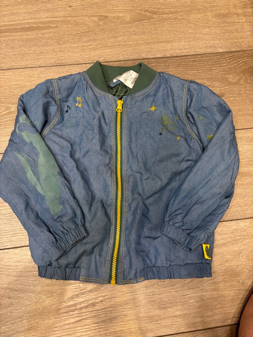 Disney Tiana Blue Embroidered Kids Jacket size 4t